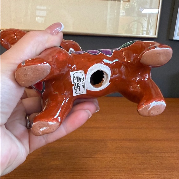 Hand-Painted Red Ceramic Chihuahua Figurine Talevera - Picture 6 of 12